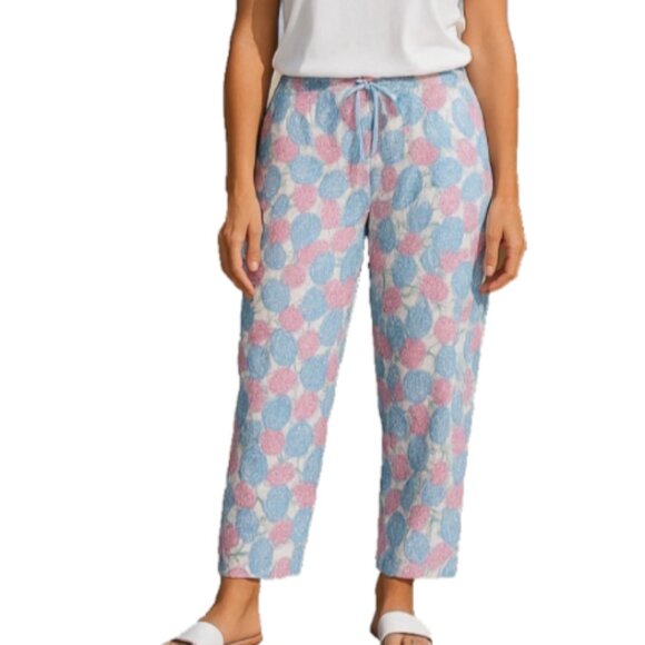 Vineyard Vines Cropped Pants Women’s 2 Linen Blend Pineapple Blue Pink NWT - Picture 16 of 16